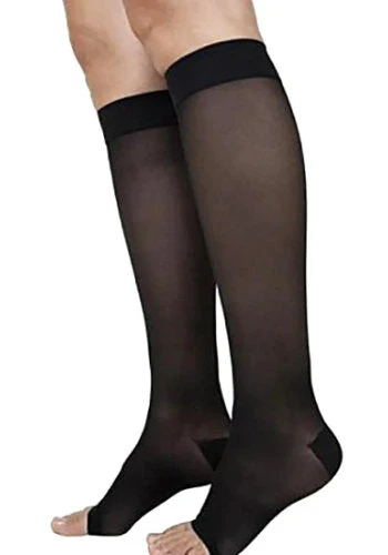 Sigvaris 781CO Sheer, 15-20 mmHg, Knee High, Open Toe