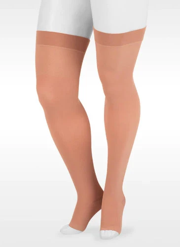 Juzo Dynamic Thigh High, 20-30 mmHg, GARTER-STYLE, Open Toe (3511AG) - Image 2