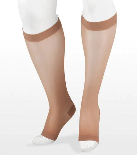 Juzo Naturally Sheer Knee High, 15-20 mmHg, Open Toe (2100AD) - Image 2