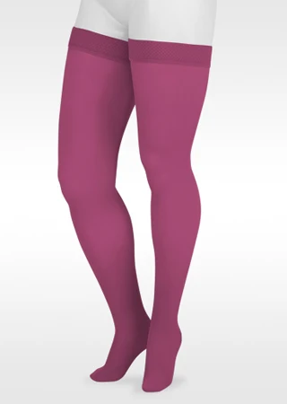 Juzo Naturally Sheer Thigh High, 15-20 mmHg, Silicone Band, TREND COLORS (2100AGFFSB00) - Image 4