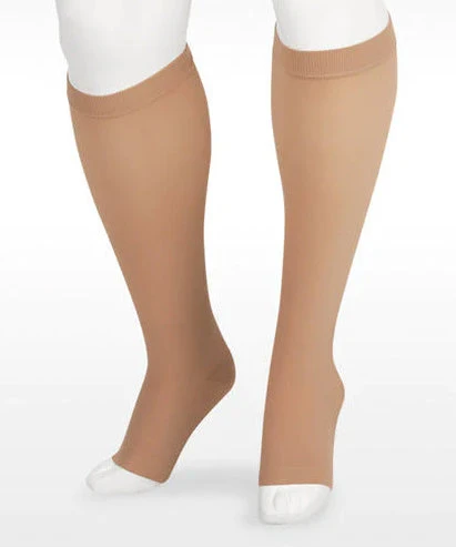 Juzo Soft Knee High, 15-20 mmHg, Silicone Band, Open Toe (2000ADSB) - Image 2