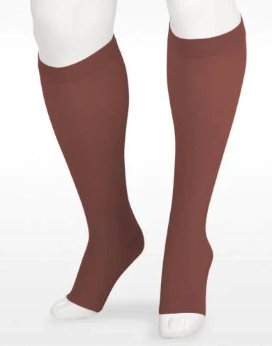 Juzo Soft Knee High, 20-30 mmHg, Silicone Band, Open Toe (2001ADSB)