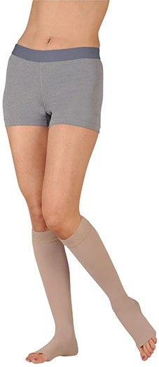 Juzo Soft Knee High, 20-30 mmHg, Silicone Band, Open Toe (2001ADSB) - Image 6