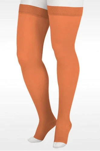 Juzo Soft Thigh High, Silicone Band, Open Toe (2001AGSB) - Image 4