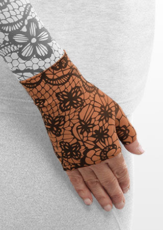 Juzo Soft Gauntlet w/Thumb (MOSAIC HENNA-CINNAMON)