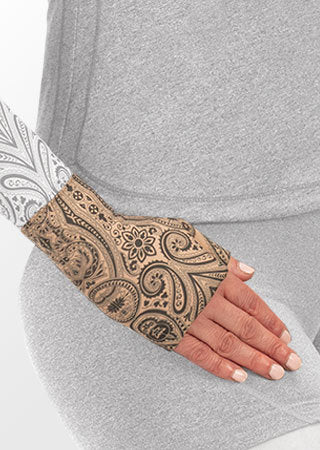 Juzo Soft Gauntlet w/Thumb (PAISLEY HENNA-BEIGE)