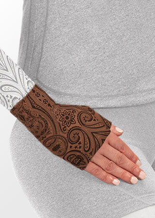 Juzo Soft Gauntlet w/Thumb (PAISLEY HENNA-CHESTNUT)