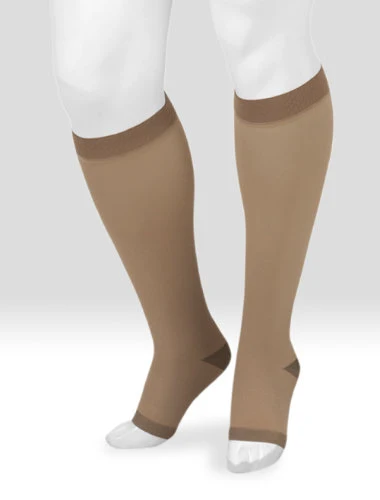 Juzo Soft Silver Knee High, 20-30 mmHg, Open Toe (2061AD)