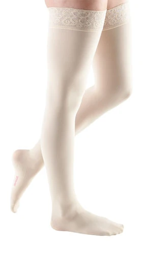 Mediven Comfort, 15-20 mmHg, Thigh High w/Lace Top Band, Closed Toe - Image 6