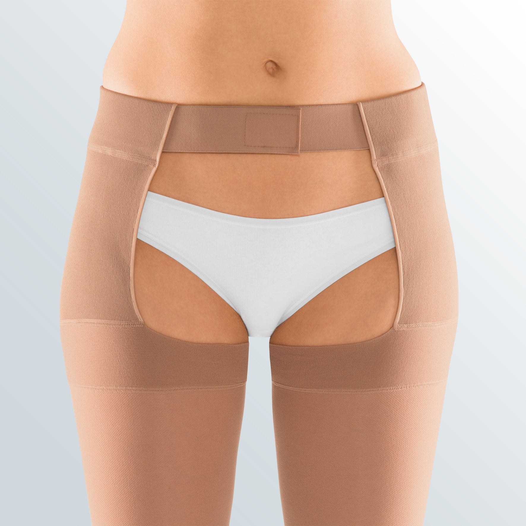 Mediven Plus, 30-40 mmHg, Thigh w/Waist Attachment, Open Toe - Image 3