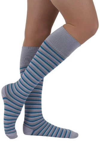 Mediven Rejuva Stripe, 15-20 mmHg, Knee High, Closed Toe - Image 2