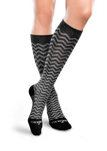 PATTERNED Core-Spun, 20-30 mmHg, Knee High, Closed Toe - Image 3