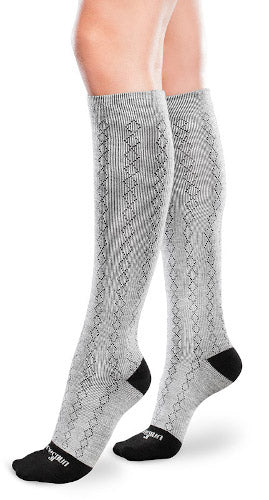 PATTERNED Core-Spun, 20-30 mmHg, Knee High, Closed Toe - Image 4