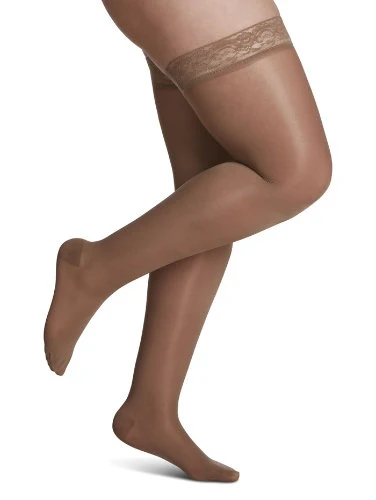 Sigvaris 120N Sheer Fashion, 15-20 mmHg, Thigh High - Image 2