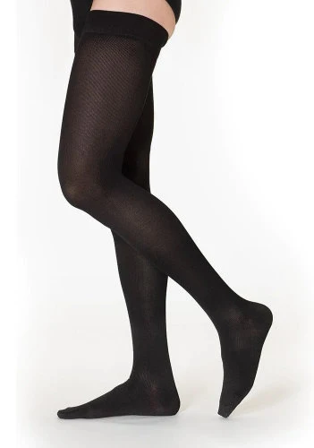 Sigvaris 232N Cotton for Men, 20-30 mmHg, Thigh High w/Silicone, Closed Toe