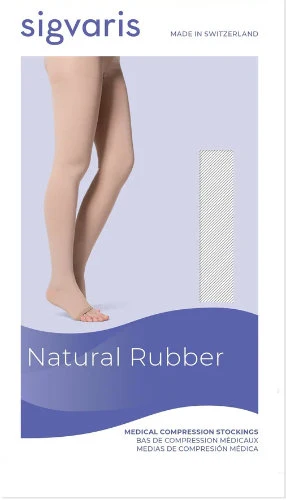 Sigvaris 503P Natural Rubber Pantyhose 30-40 mmHg, Open Toe - Image 3