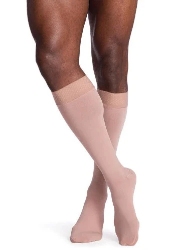 Sigvaris 552C Secure, 20-30 mmHg, Knee High, Closed Toe, Silicone Dot Band