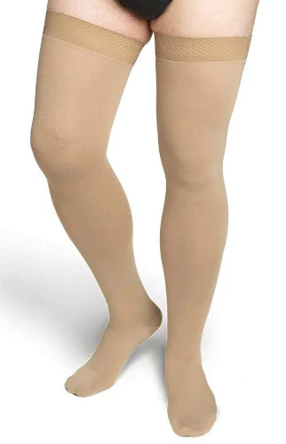 Sigvaris 552N Secure, 20-30 mmHg, Thigh High, Closed Toe, Silicone Band