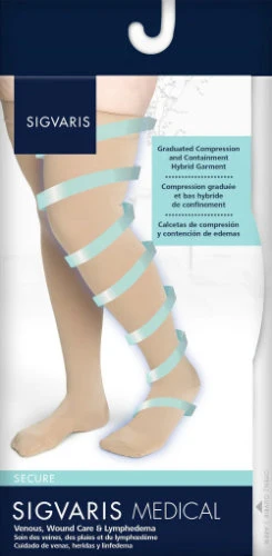Sigvaris 552N Secure, 20-30 mmHg, Thigh High, Closed Toe, Silicone Band - Image 5