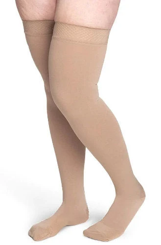 Sigvaris 553N Secure, 30-40 mmHg, Thigh High, Closed Toe, Silicone Band - Image 4