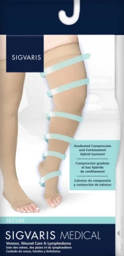 Sigvaris 554NO Secure, 40-50 mmHg, Thigh High, Open Toe, Silicone Band - Image 3