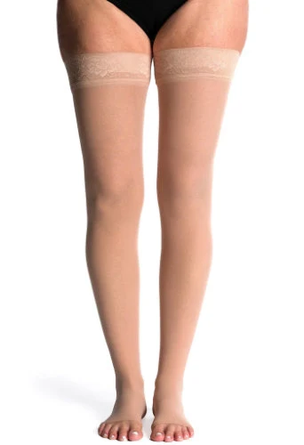 Sigvaris 781NO Sheer, 15-20 mmHg, Thigh High, Grip Top, Open Toe - Image 8