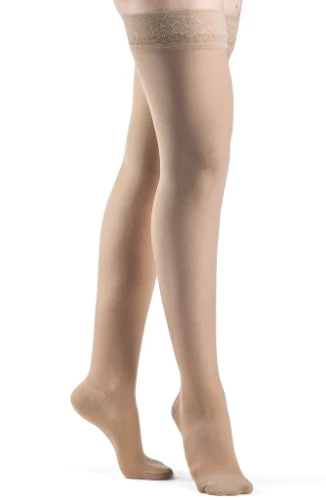 Sigvaris 782N Sheer, 20-30 mmHg, Thigh High, Grip Top, Closed Toe - Image 4