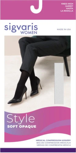 Sigvaris 843C Soft Opaque, 30-40 mmHg, Knee High, Closed Toe - Image 6