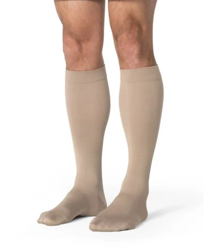 Sigvaris 862C Men's Ribbed Opaque, 20-30 mmHg, Knee High, Closed Toe - Image 2