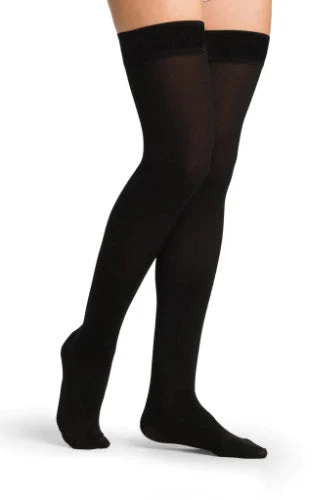 Sigvaris 862N Women's Opaque, 20-30 mmHg, Thigh High w/Silicone Band - Image 3