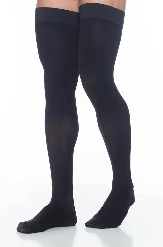 Sigvaris 971N Men's Dynaven Opaque, 15-20 mmHg, Thigh High, Closed Toe - Image 2