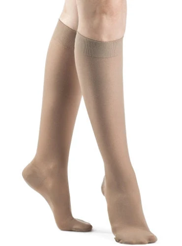 Sigvaris 973C Women's Dynaven Opaque, 30-40 mmHg, Knee High, Closed Toe