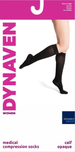 Sigvaris 973C Women's Dynaven Opaque, 30-40 mmHg, Knee High, Closed Toe - Image 3